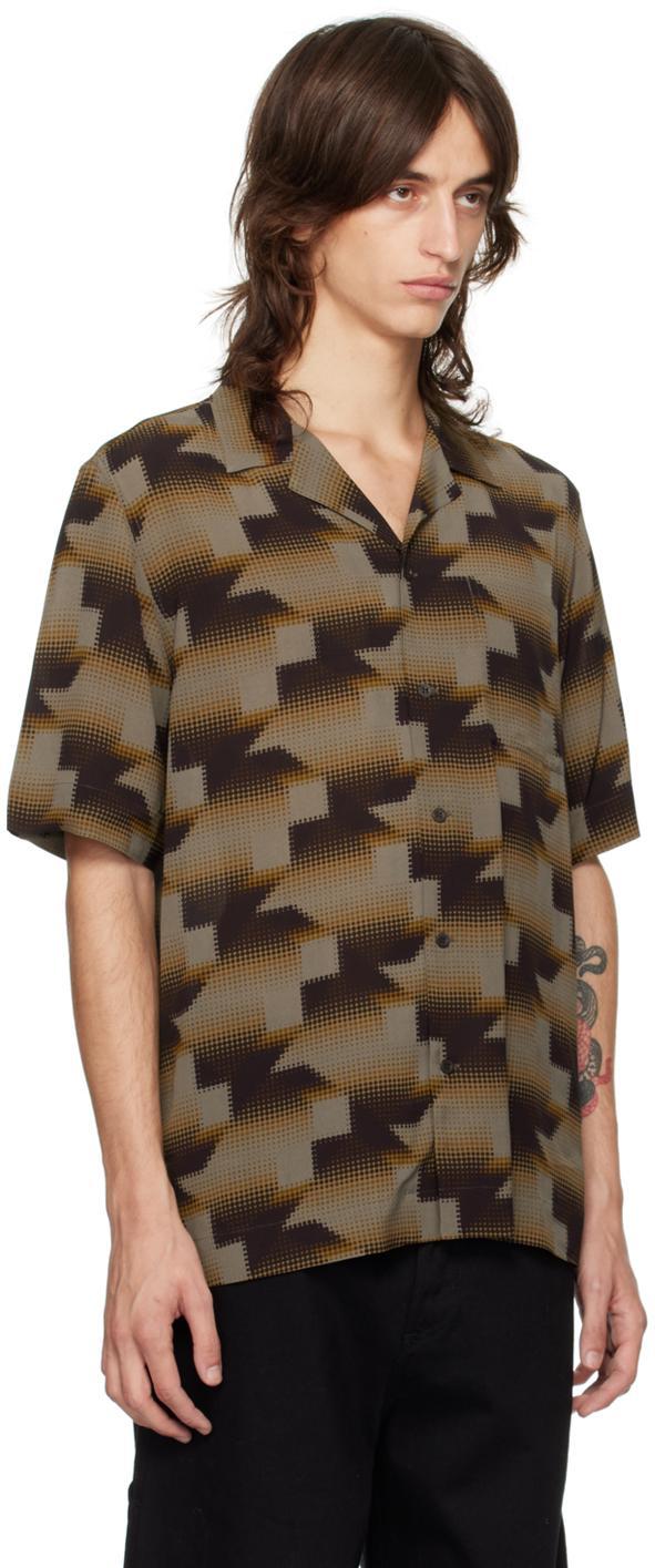 DRIES VAN NOTEN Brown Pixel Chain Shirt In 703 Brown Product Image