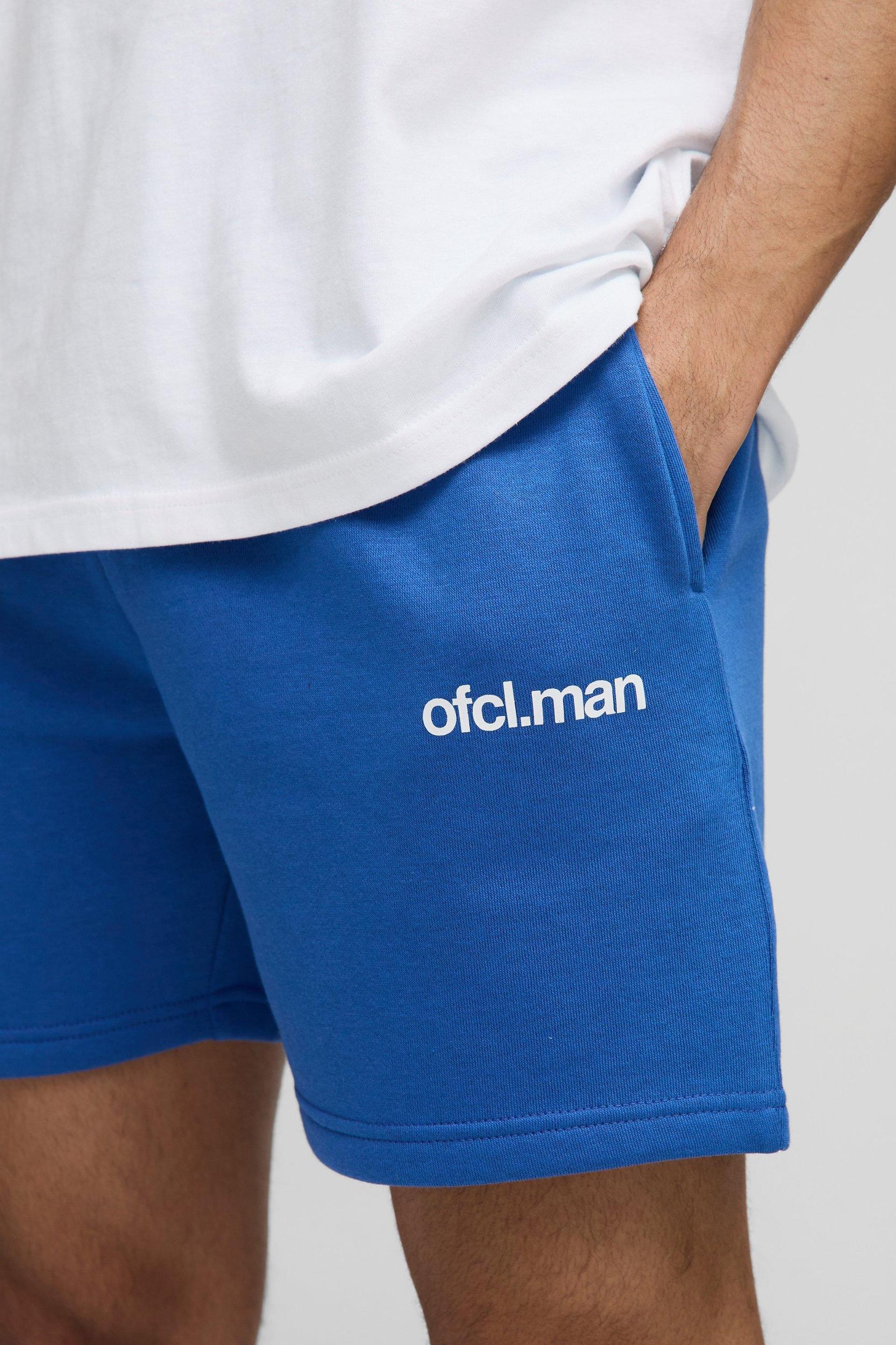 Oversized Extended Neck Ofcl Man T-Shirt and Short Set | boohooMAN USA Product Image