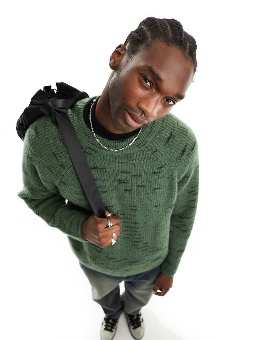Weekday Norman relaxed space dye sweater Product Image