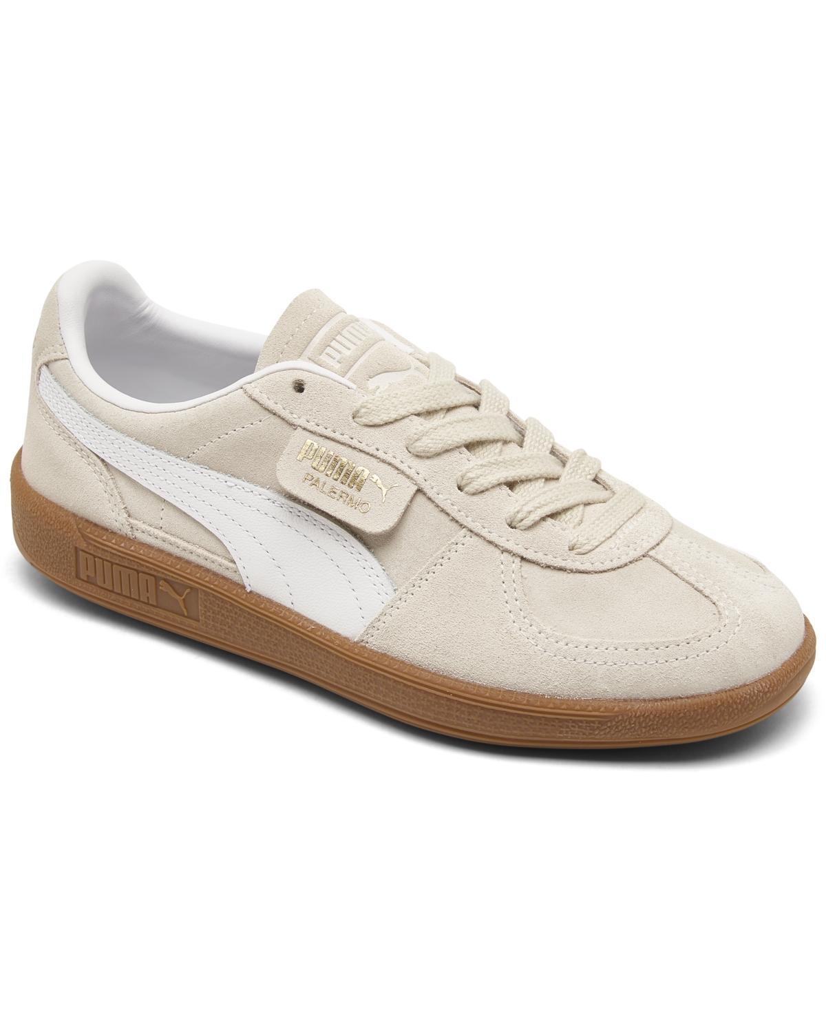 Womens PUMA Palermo Athletic Shoe - White / Vapor Gray / Gum Product Image