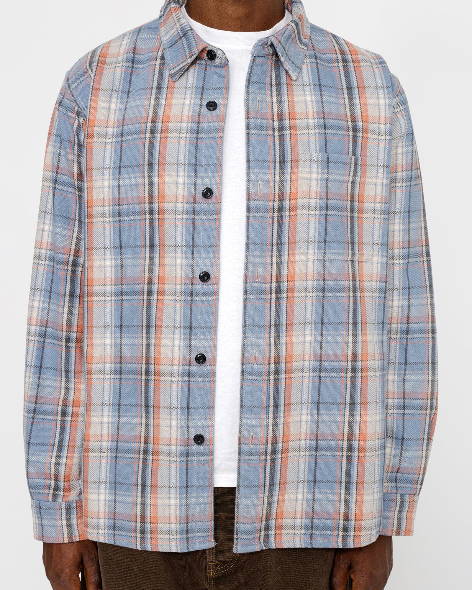 DAN WASHED COTTON PLAID SHIRT Male Product Image