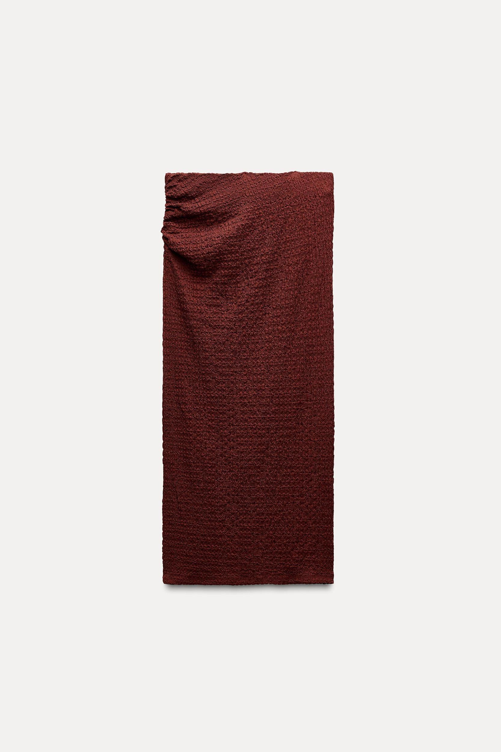 DRAPED TEXTURE SKIRT Product Image