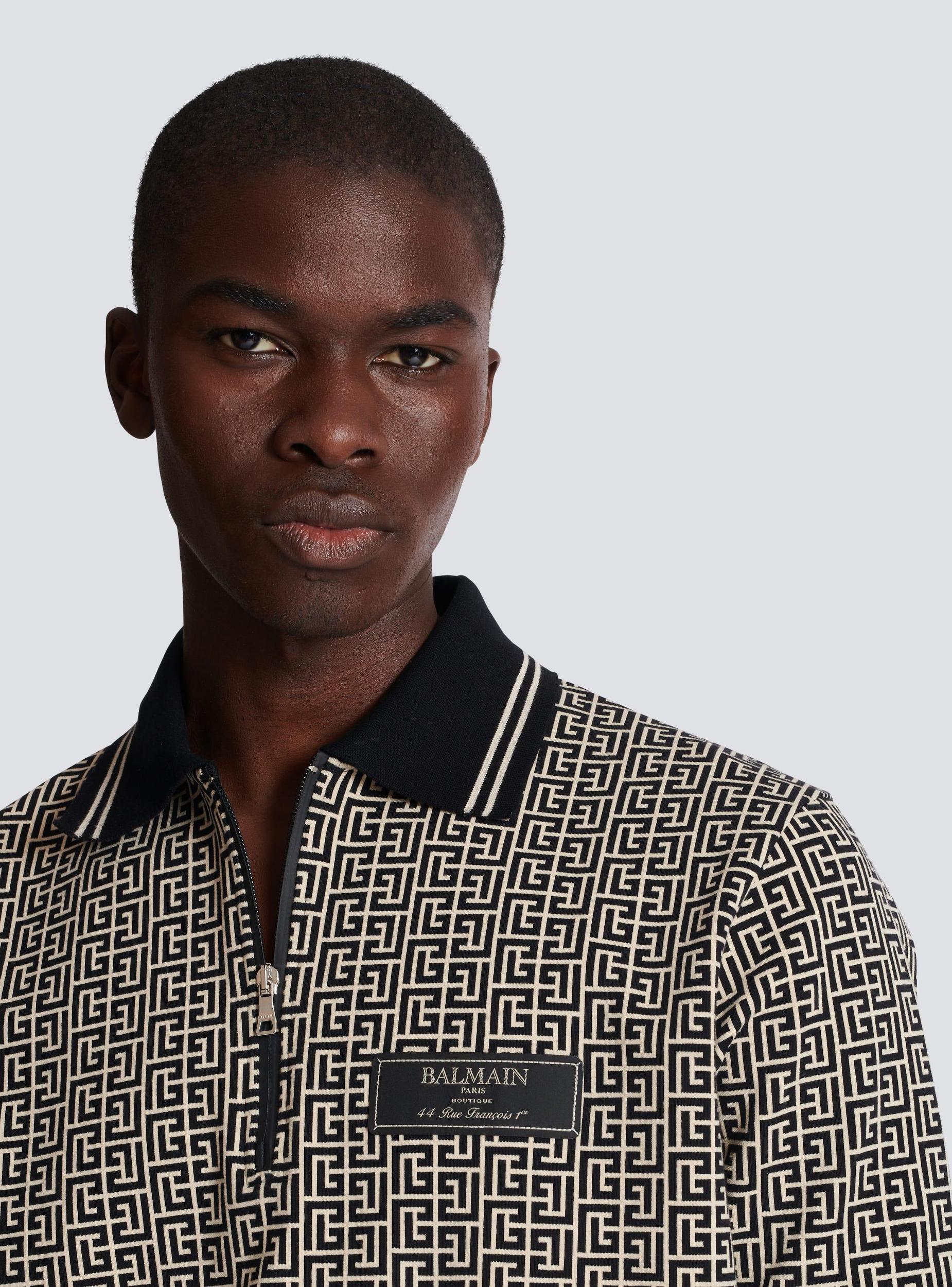 PB Labyrinth jacquard polo shirt Product Image