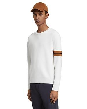 Zegna White High Performance Wool Crewneck Sweater Product Image