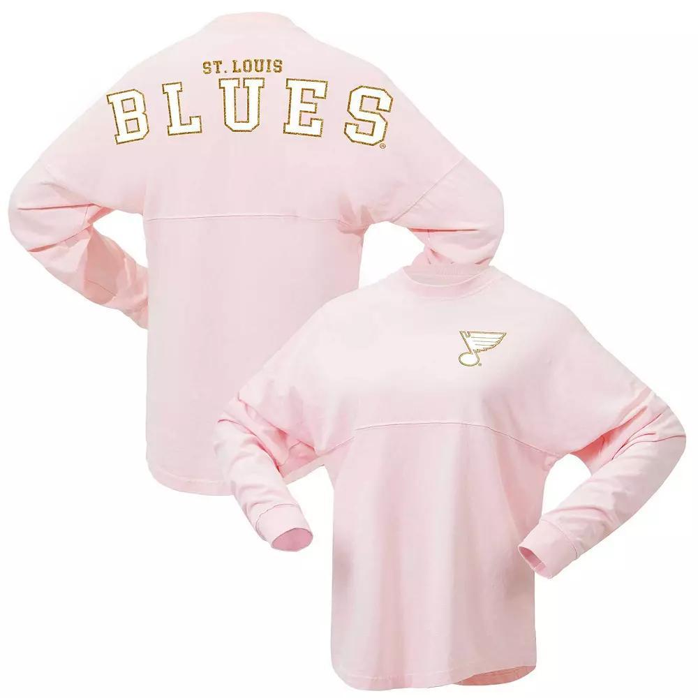 Womens Fanatics Branded St. Louis Blues Spirit Jersey Long Sleeve T-Shirt Product Image