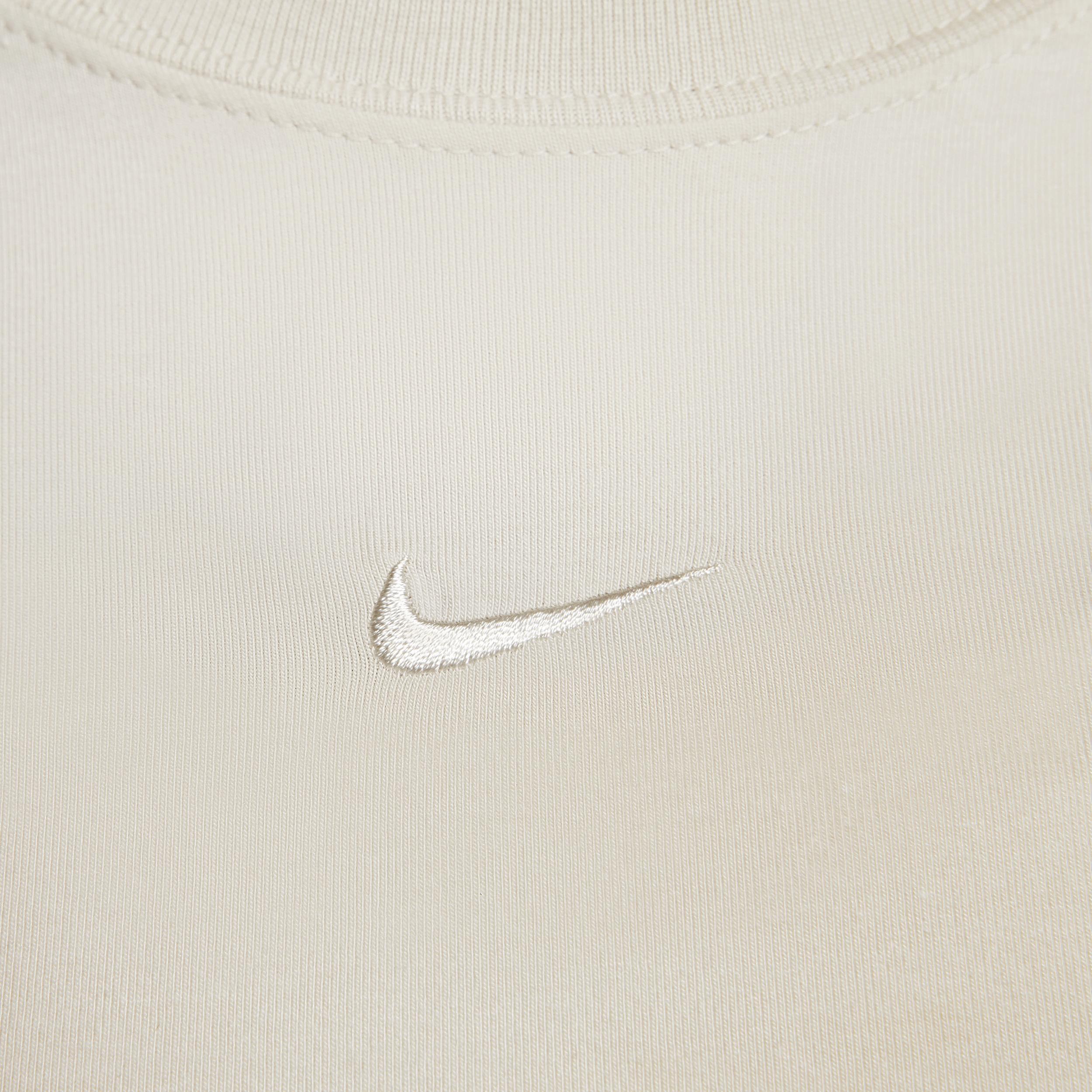 Nike Womens Nike Chill Knit Crop T-Shirt - Womens Light Orewood /Light Orewood Product Image
