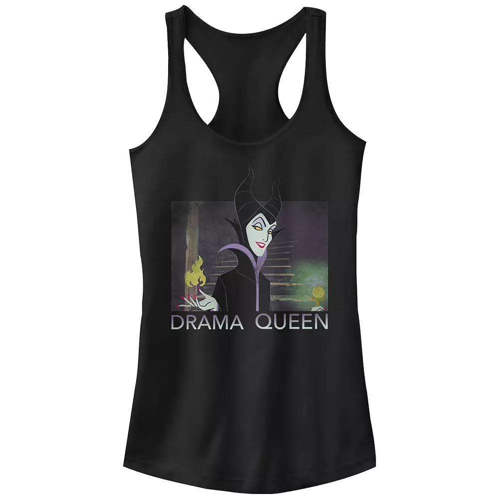 Disney Villains Sleeping Beauty Maleficent Drama Queen Juniors' Racerback Tank Top, Girl's, Size: XS, Black Product Image