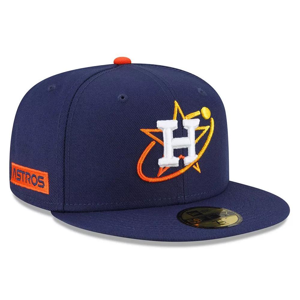 Men's New Era Navy Houston Astros 2022 City Connect 59FIFTY Fitted Hat, Size: 7 1/4, Blue Product Image