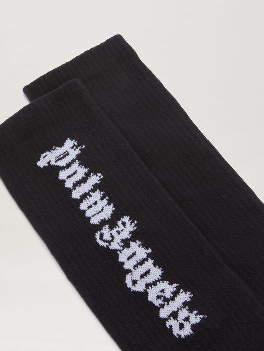 JACQUARD PALMS LOGO SOCKS MILITARY GREEN Product Image