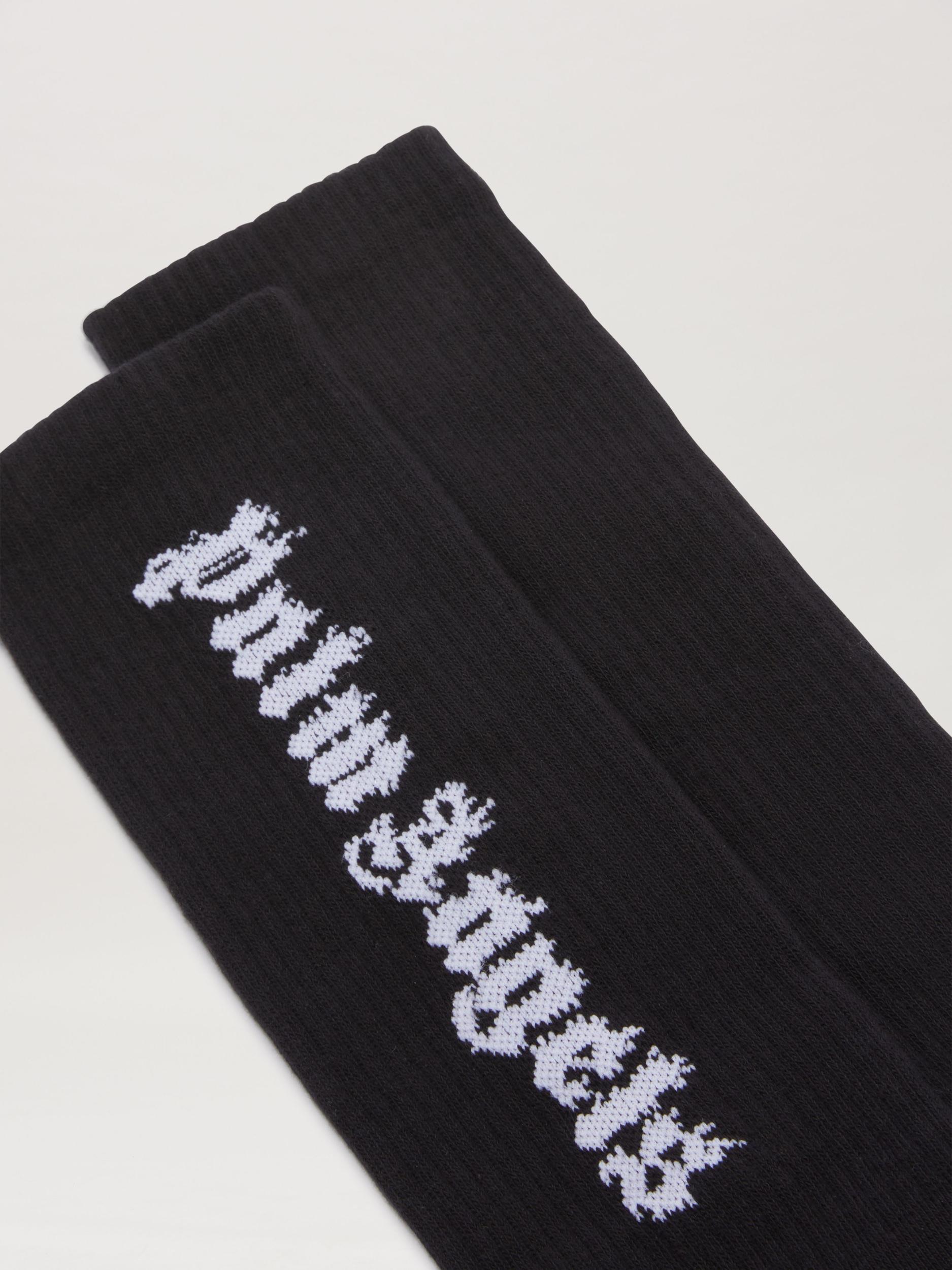 JACQUARD PALMS LOGO SOCKS MILITARY GREEN Product Image