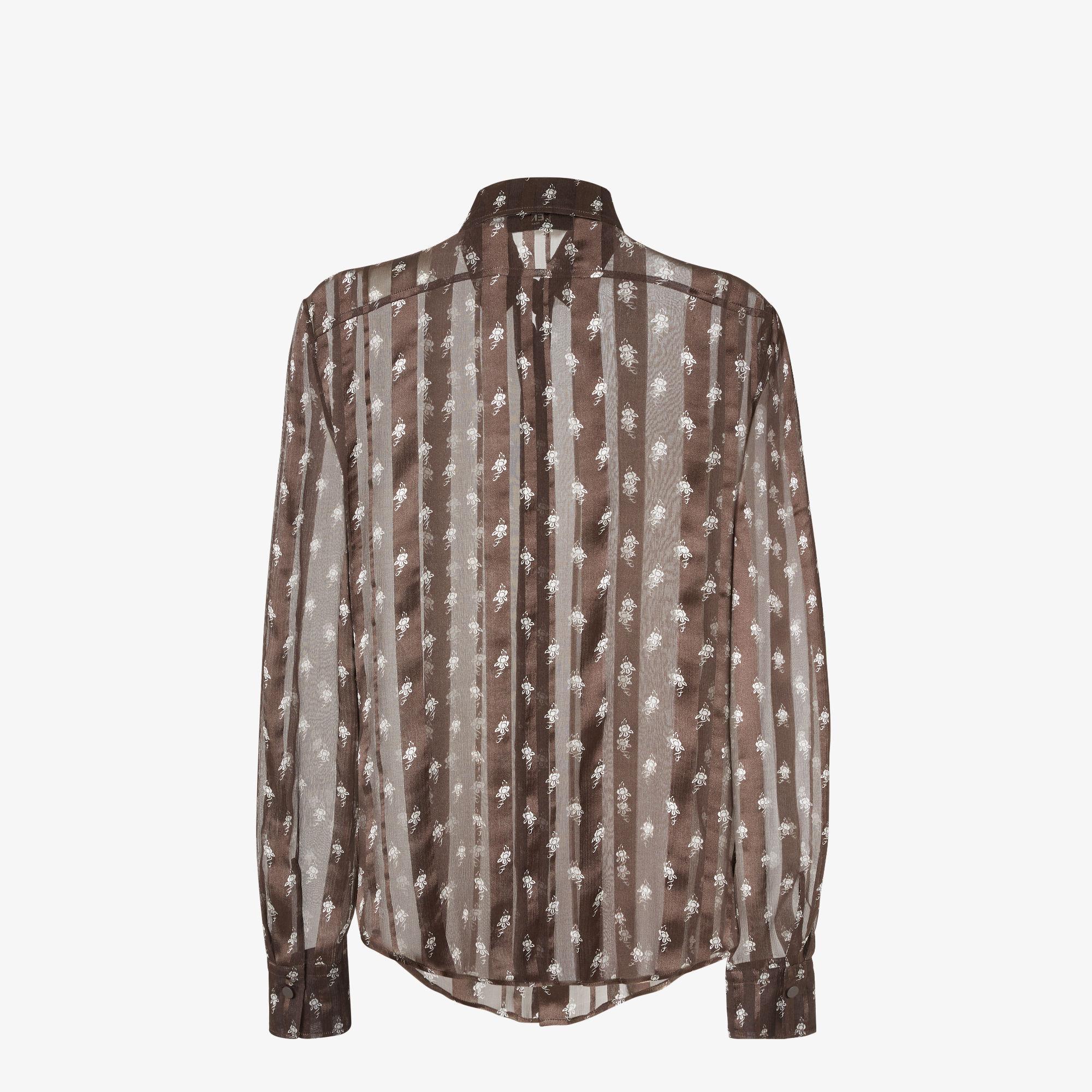 ShirtBrown chiffon shirt Product Image