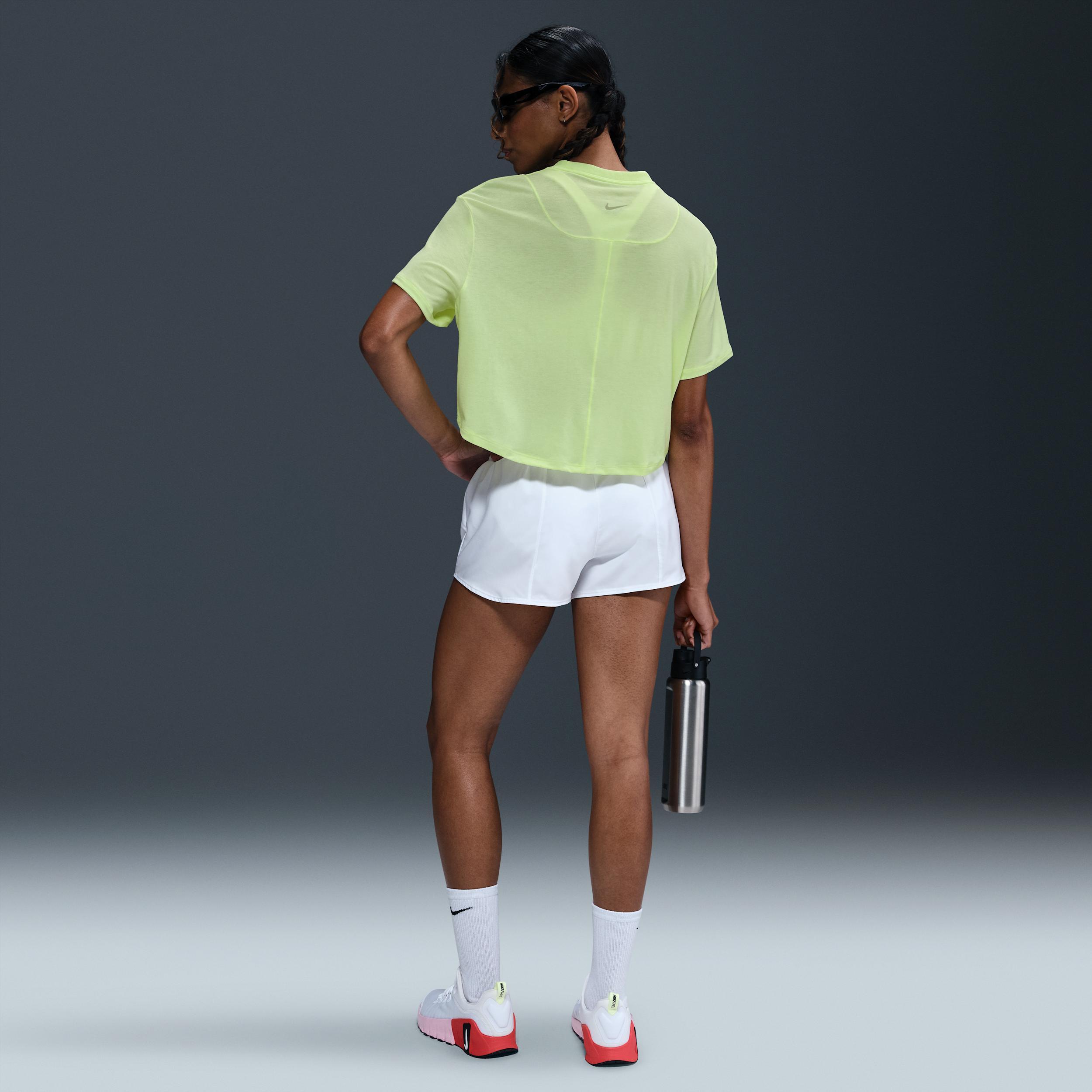 Nike Women's One Relaxed Dri-FIT Cropped Short-Sleeve Top Product Image