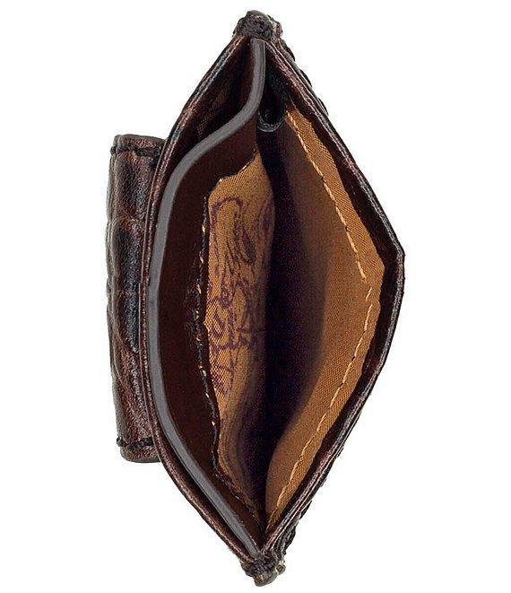 Nash Moderna Faux-Croco Full-Grain Leather Magnetic Money Clip Product Image