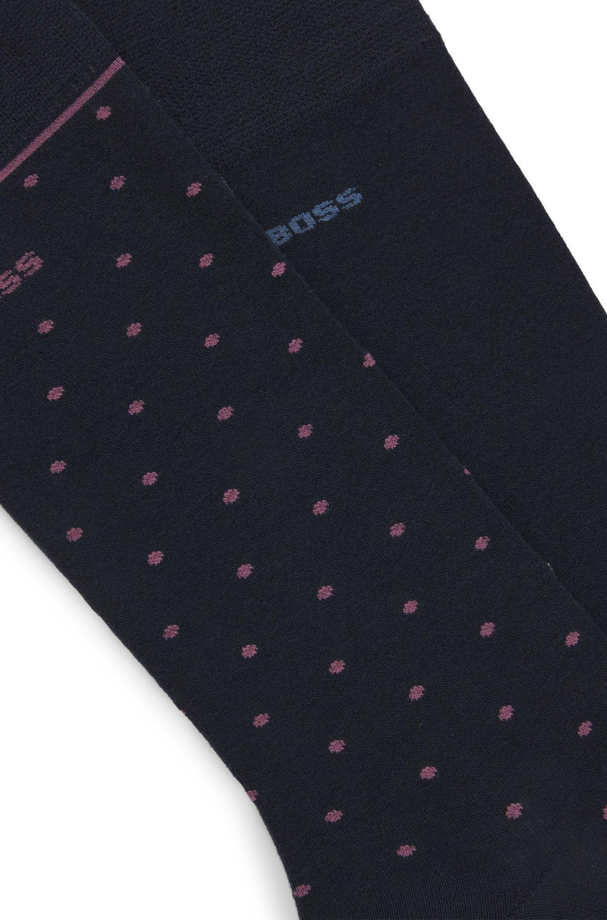 Two-pack of regular-length socks with logo details Product Image