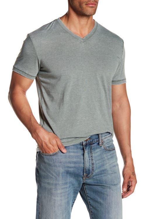 Lucky Brand Short Sleeve Burnout V-Neck T Product Image