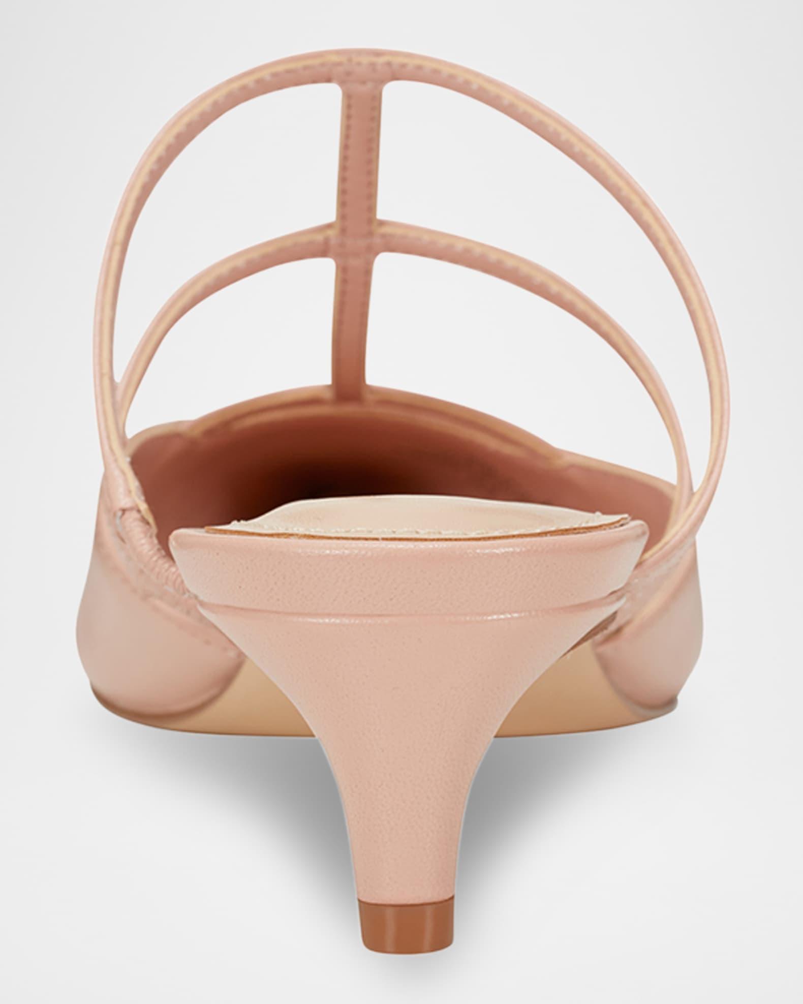 Kodie Leathe T-Strap Mule Pumps Product Image