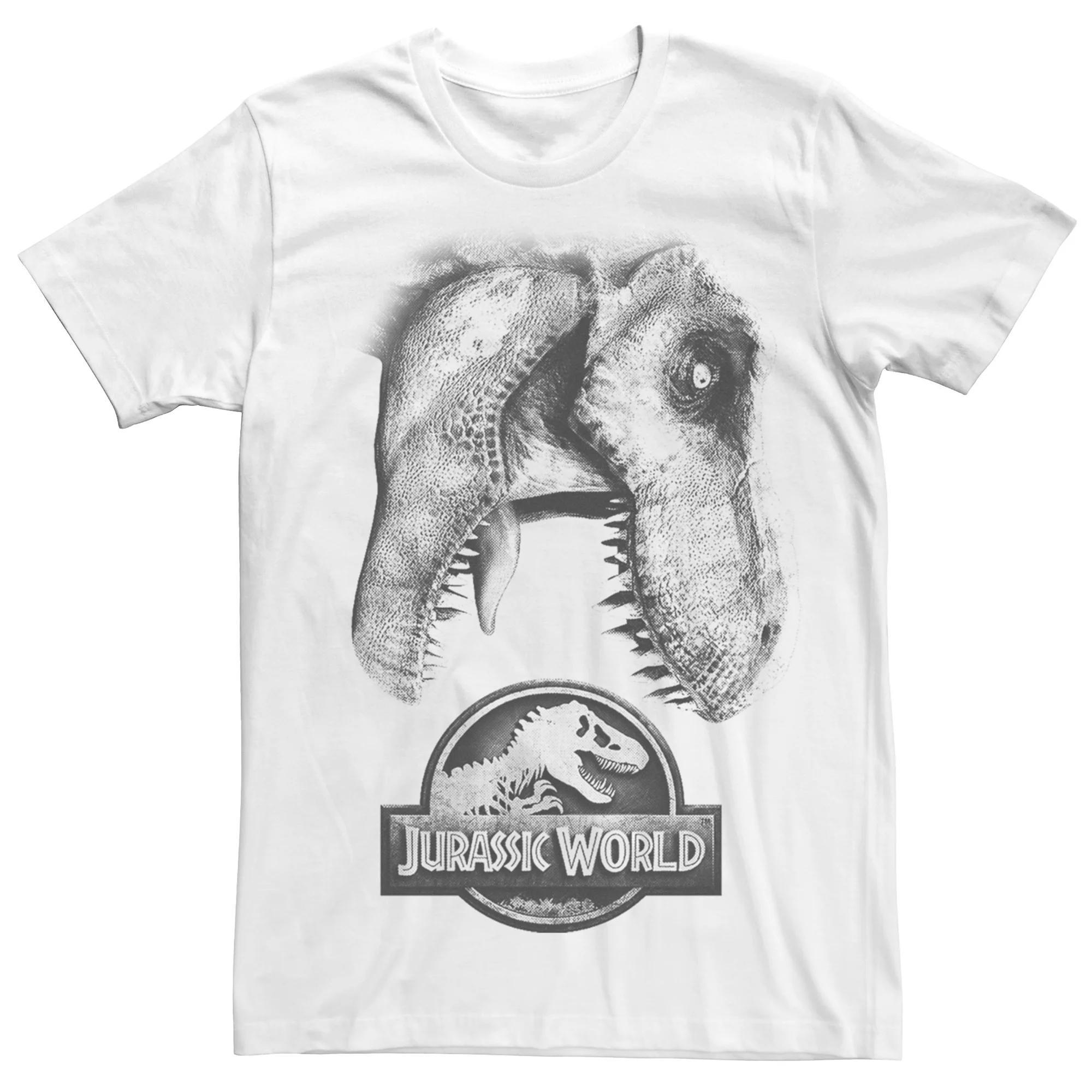 Men's Jurassic World Fallen Kingdom T-Rex Head Tee, Size: Large, White Product Image