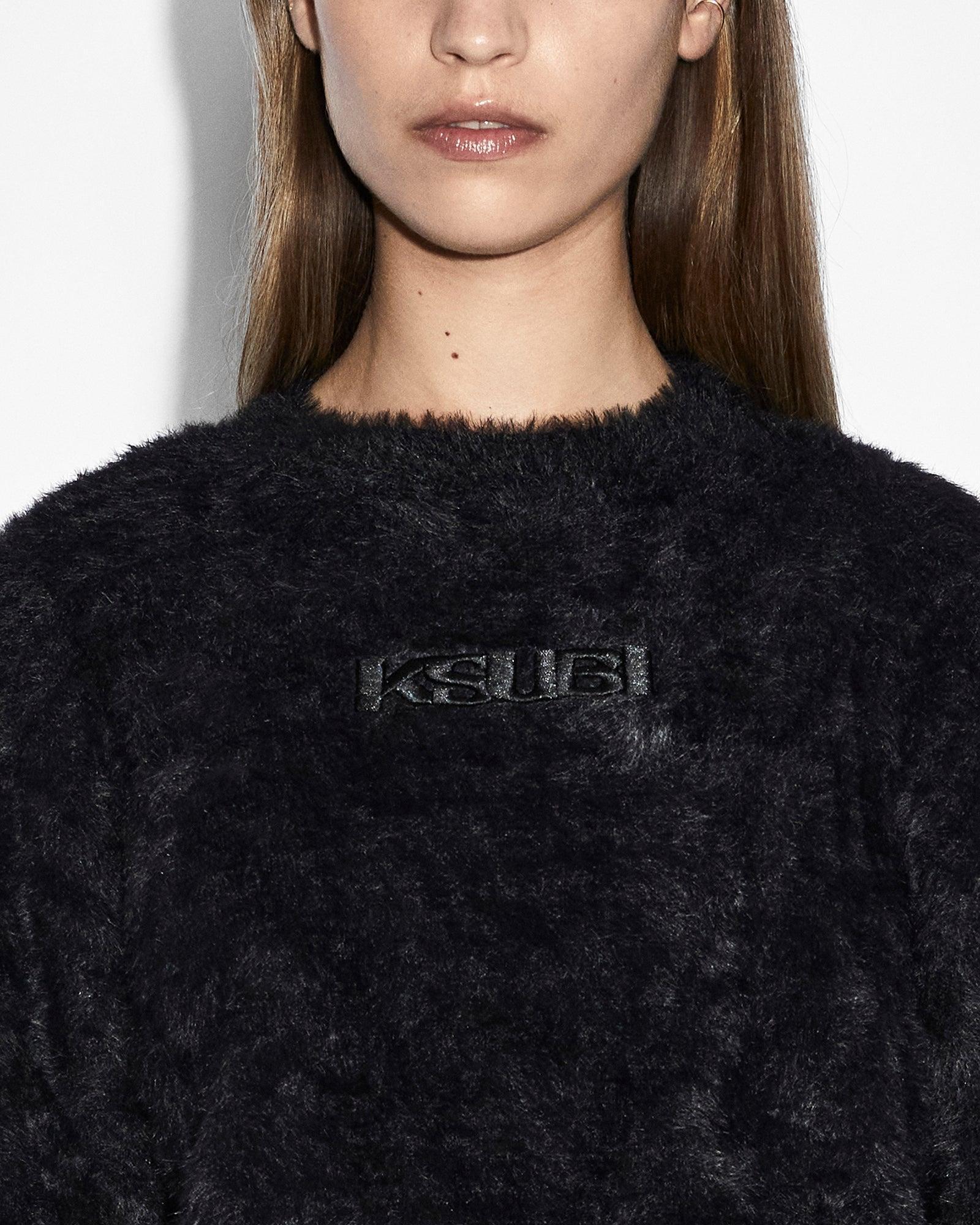CROPPED SWEATER BLACK Female Product Image