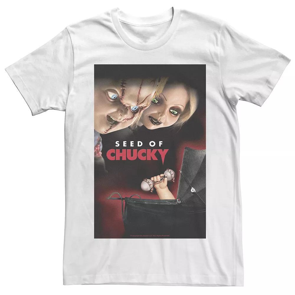 Men's Chucky The Seed of Chucky Group Shot Poster Tee, Size: XL, White Product Image
