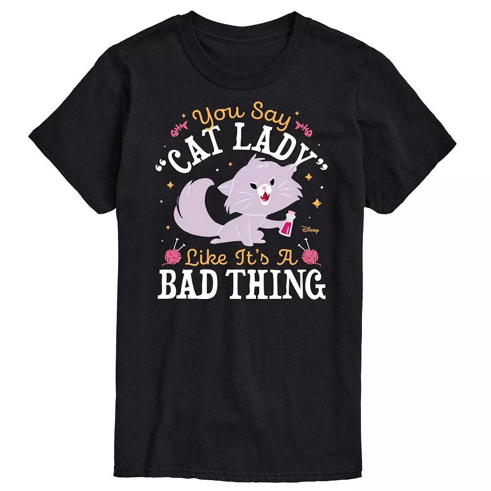 Disney's Cats & Dogs Big & Tall Cat Lady Graphic Tee, Men's, Size: 4XB, Blue Product Image