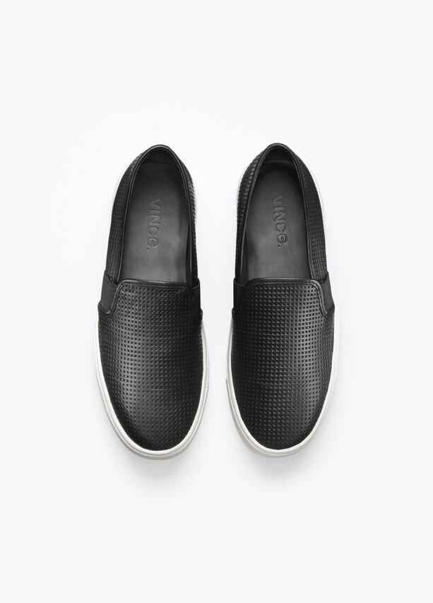 Womens Perforated Leather Blair Sneaker, Marble, Size 5.5 Vince Product Image