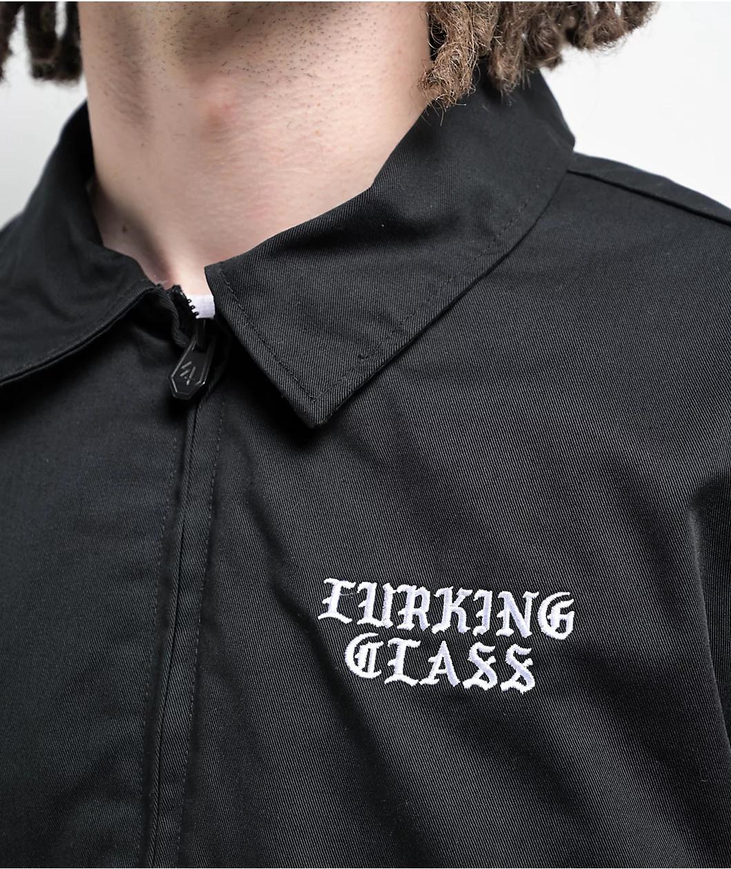 Lurking Class by Sketchy Tank Spiked Chain Black Work Jacket Product Image
