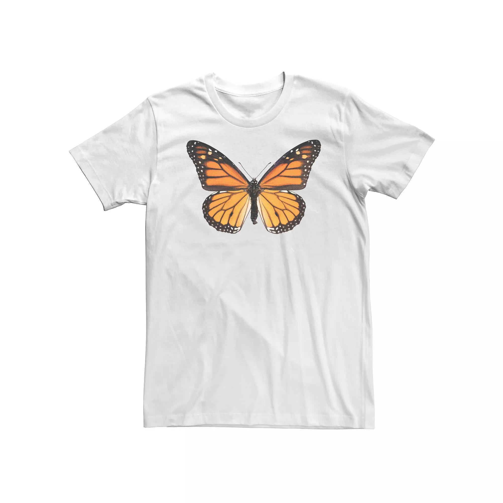Big & Tall Butterfly Portrait Tee, Men's, Size: 3XL, White Product Image
