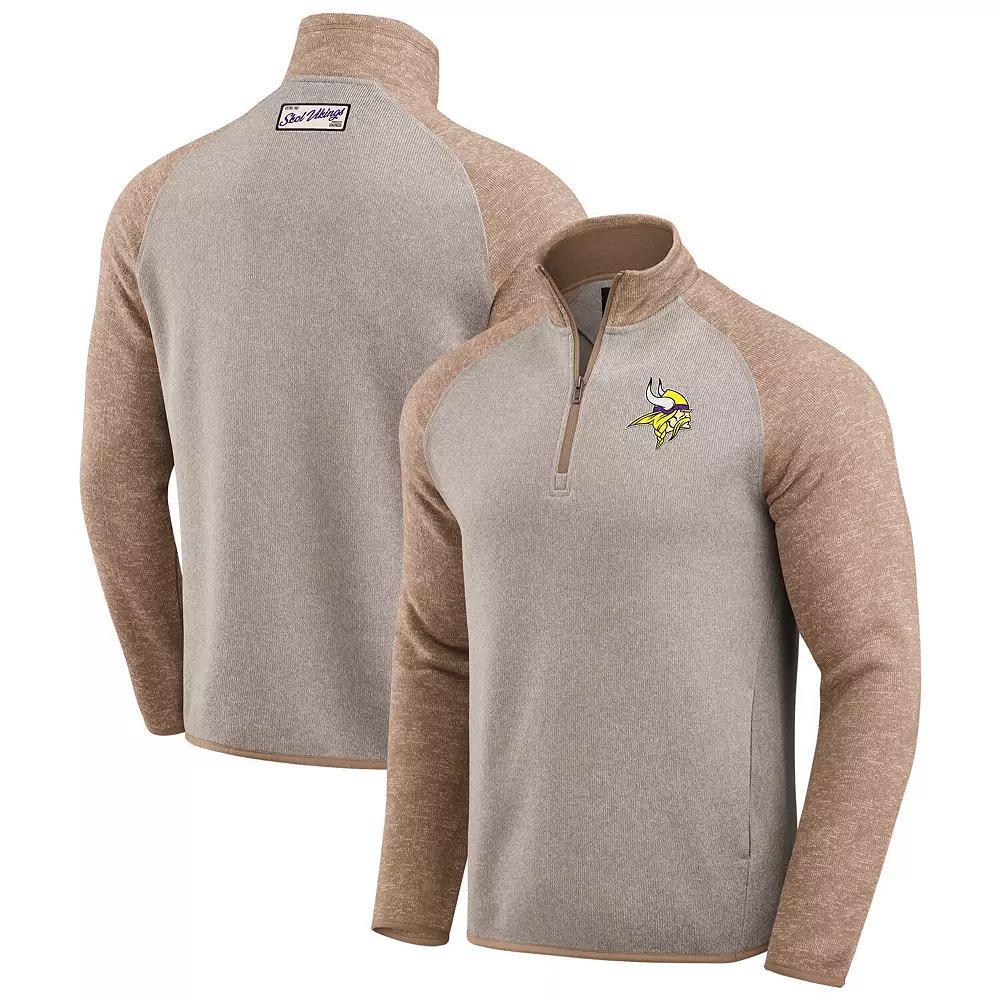 Men's Darius Rucker Collection by Fanatics Tan Los Angeles Chargers Tonal Quarter-Zip Jacket, Size: Small, Team Product Image