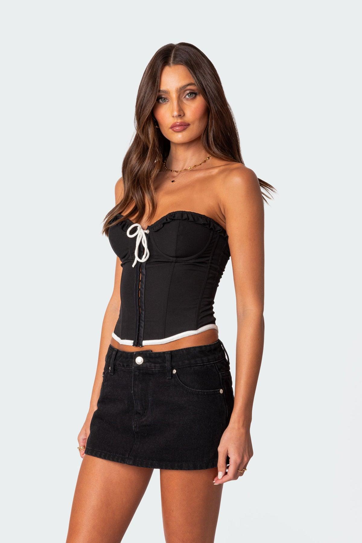 Abbey Tie Front Corset Product Image