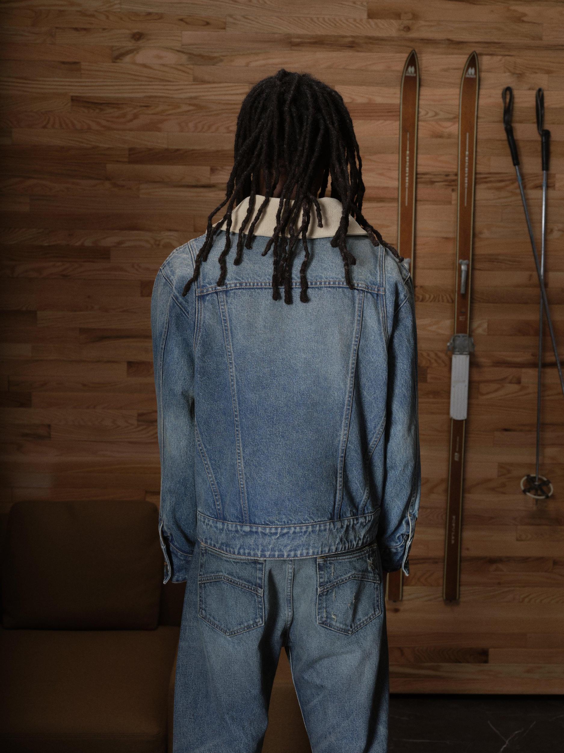 WESTERN ZIP UP DENIM JACKET Male Product Image