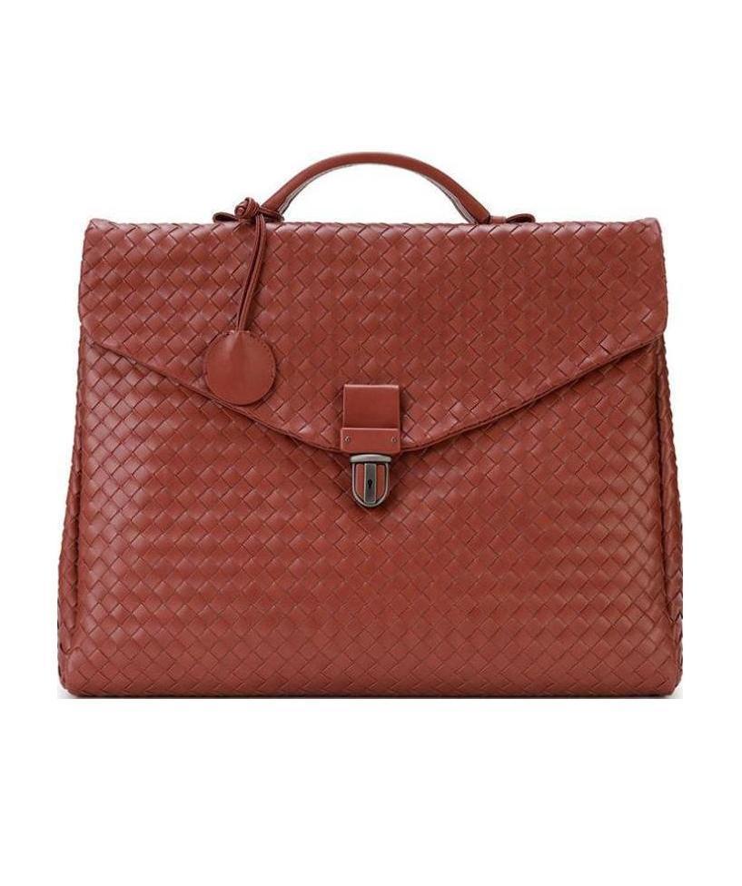 BOTTEGA VENETA Logo Handbag In Red Product Image