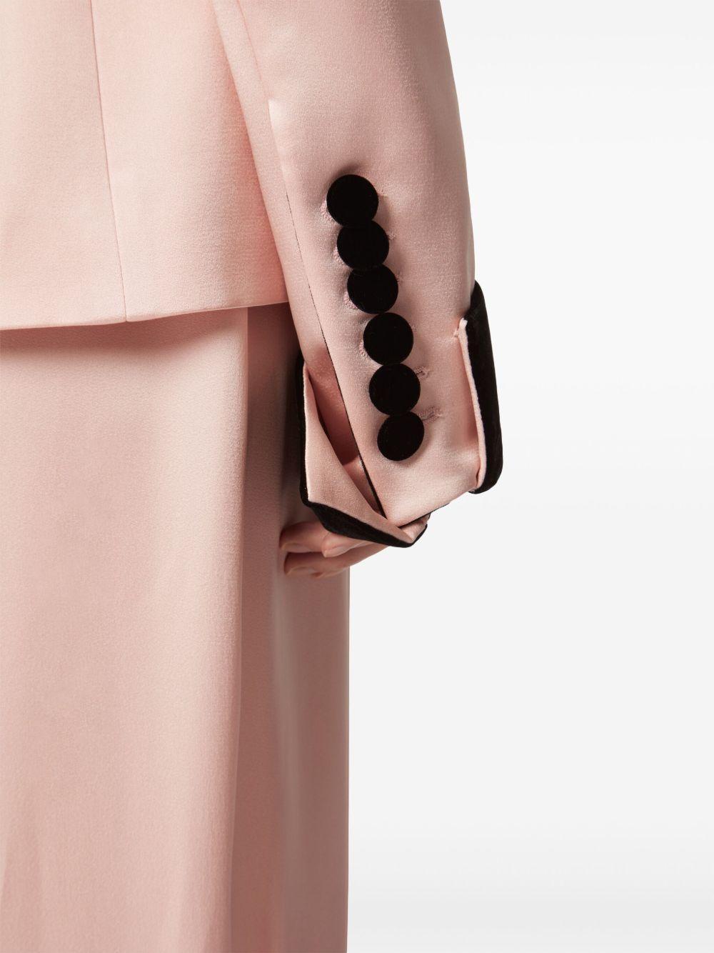 contrasting-trim blazer Product Image