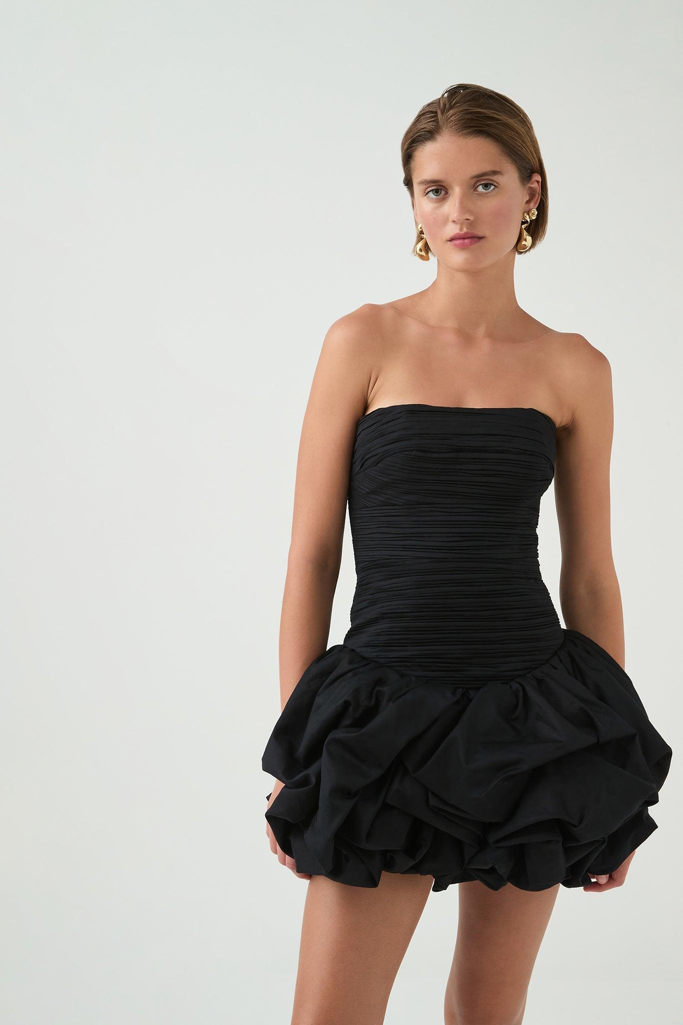 Violette Bubble Hem Mini Dress Product Image