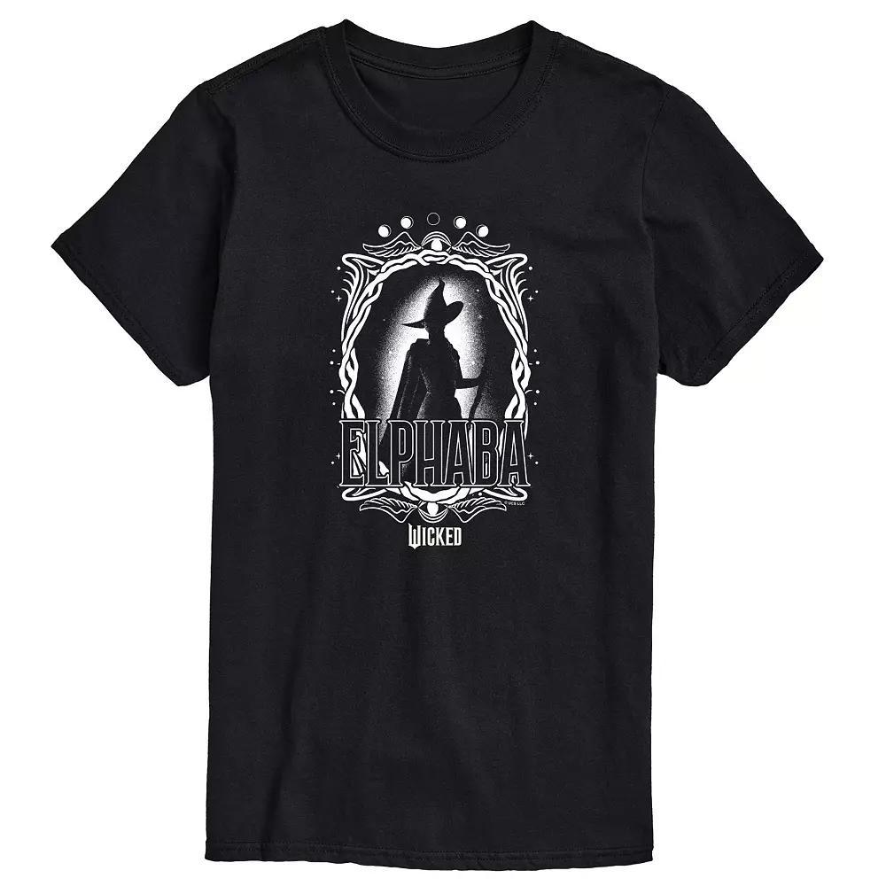 Big & Tall Wicked Elphaba Portrait Graphic Tee, Men's, Size: XL Tall, Black Product Image