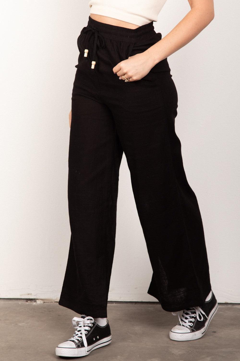 Styled Light Linen Pants Product Image