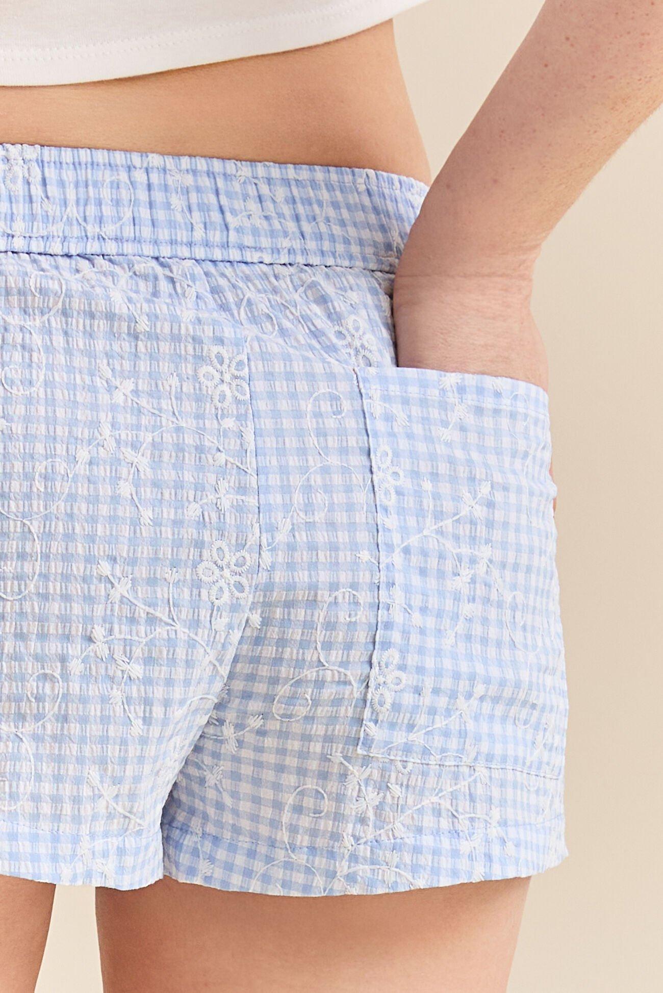Marlo Gingham Short Product Image