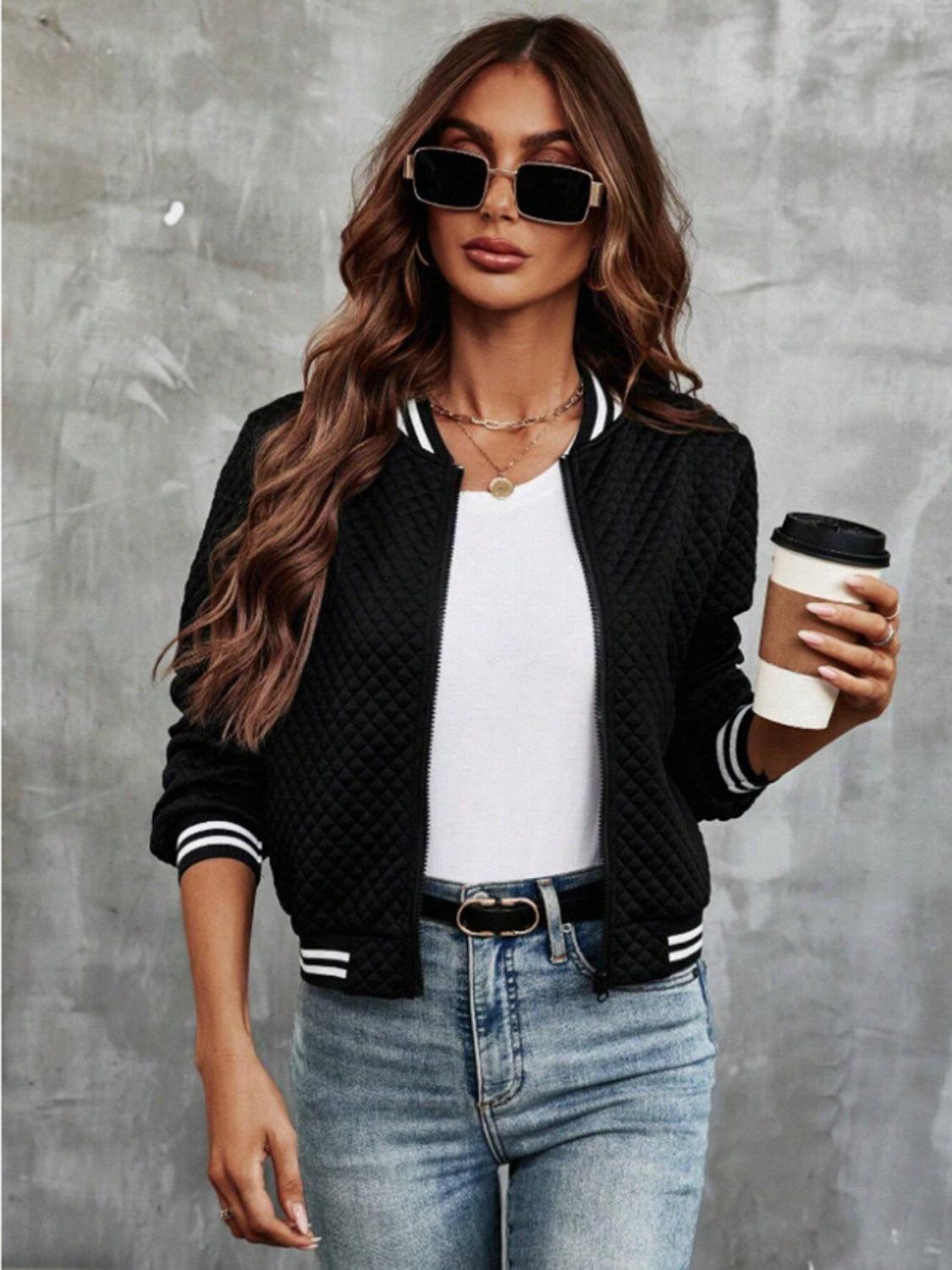 Zip Up Long Sleeve Jacket Product Image