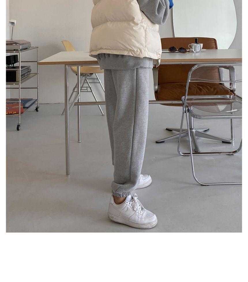 Stand Collar Plain Zip Puffer Vest Product Image