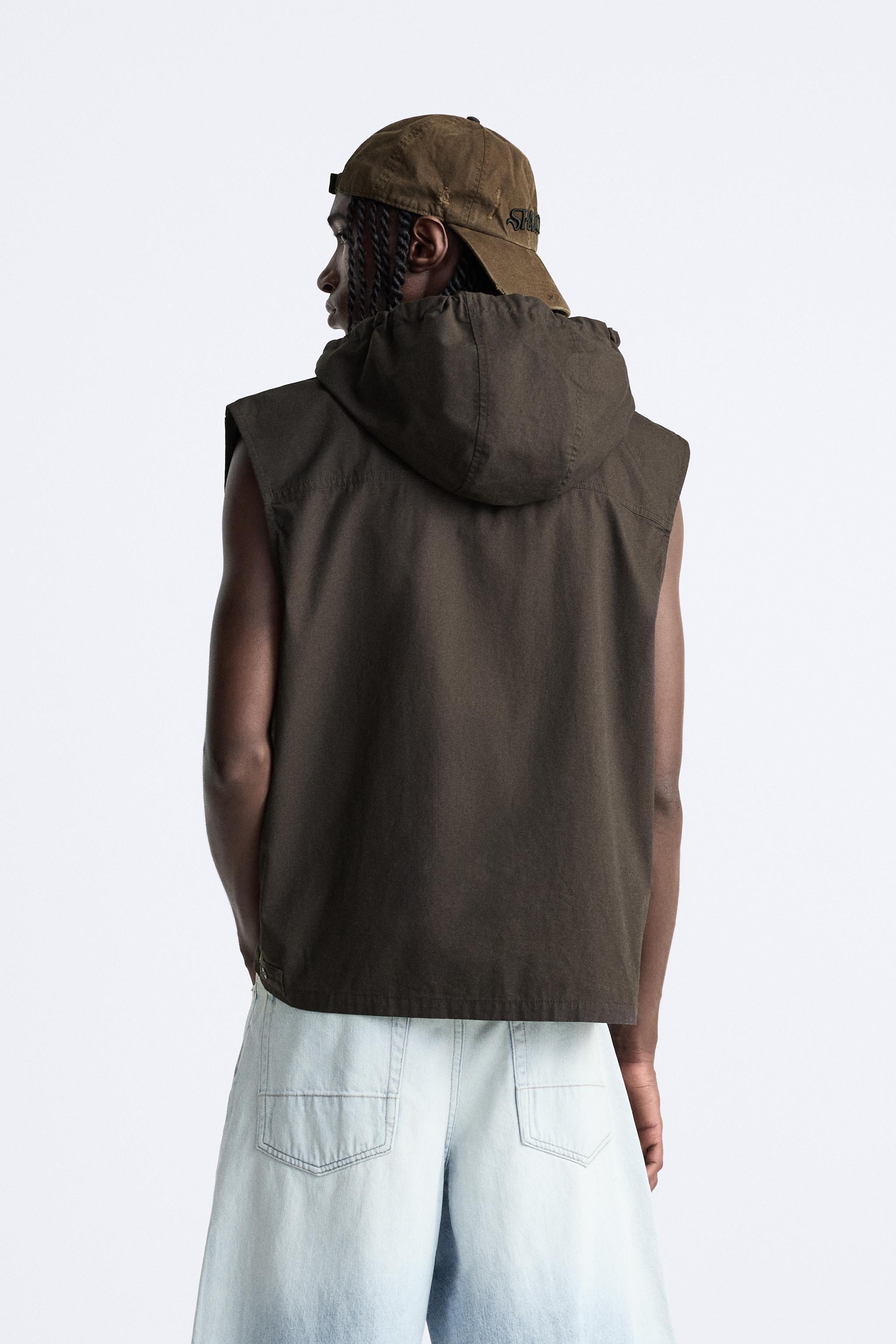 HOODED SHIRT VEST Product Image