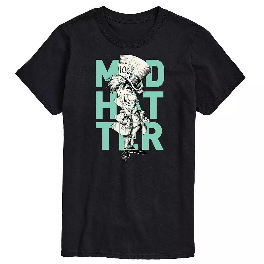 Disney's Alice in Wonderland Big & Tall Mad Hatter Graphic Tee, Men's, Size: 4XB, Black Product Image