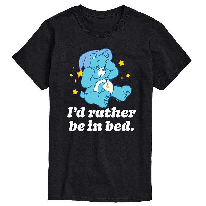 Big & Tall Care Bears Rather Be In Bed Graphic Tee, Mens Product Image