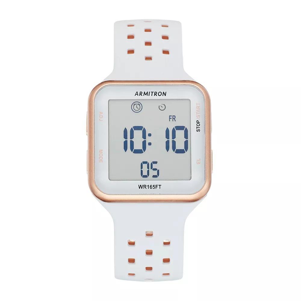 Armitron Pro Sport Digital Chronograph Watch - 40/8417PBL, Women's, Size: Medium, White Product Image