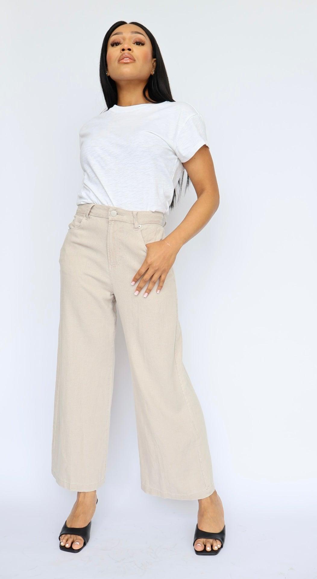 Audrey Stone Linen Pant Product Image