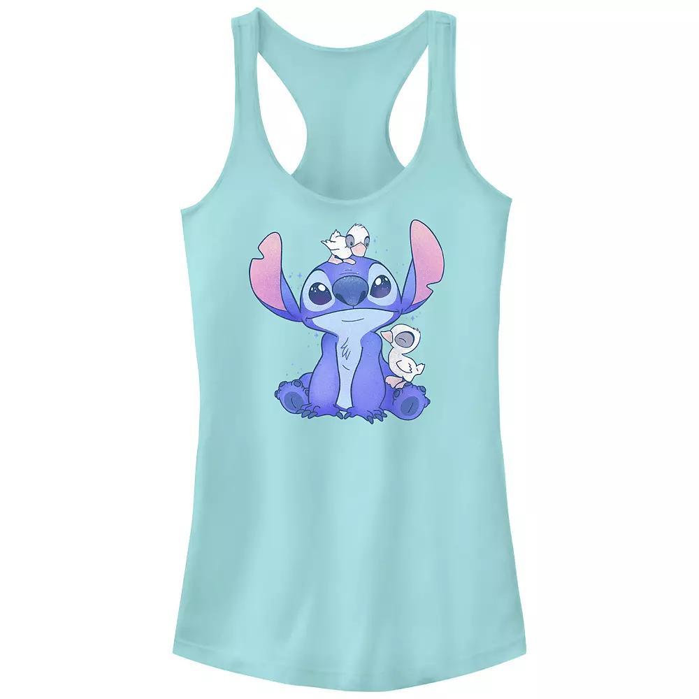 Disney's Lilo & Stitch Lucky Ducks Juniors' Racerback Tank Top, Girl's, Size: Small, Cancun Product Image