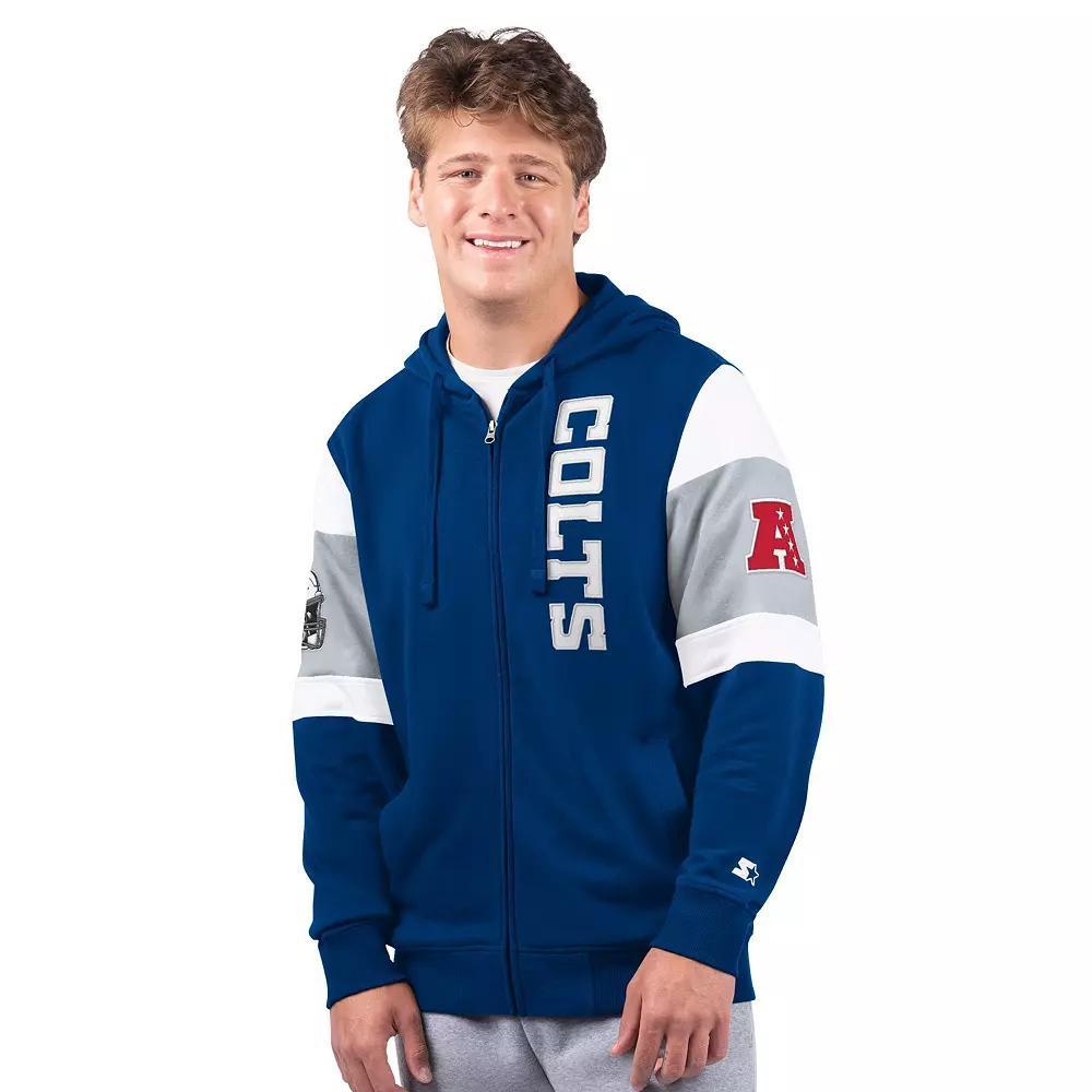 Men's Starter Royal Indianapolis Colts Extreme Full-Zip Hoodie, Size: 3XL, Blue Product Image