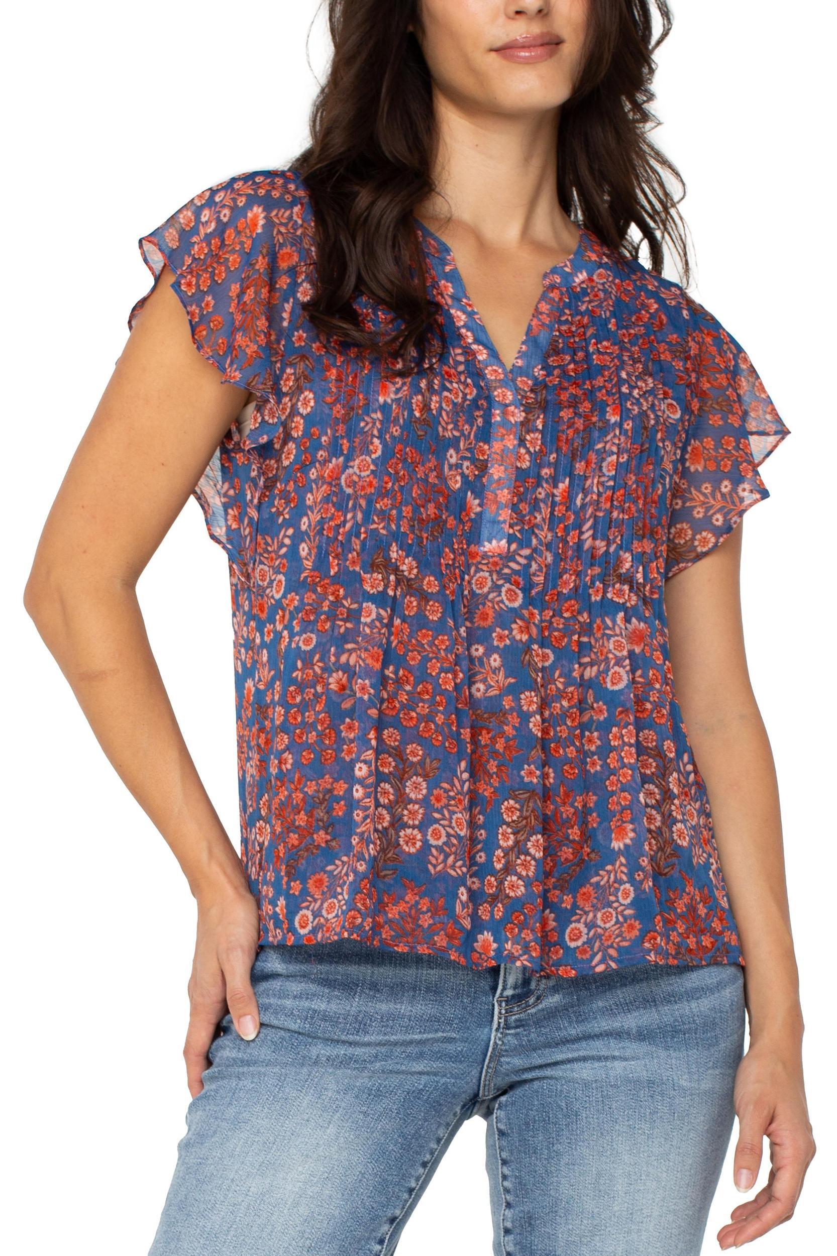 Floral Sleeveless Blouse Product Image