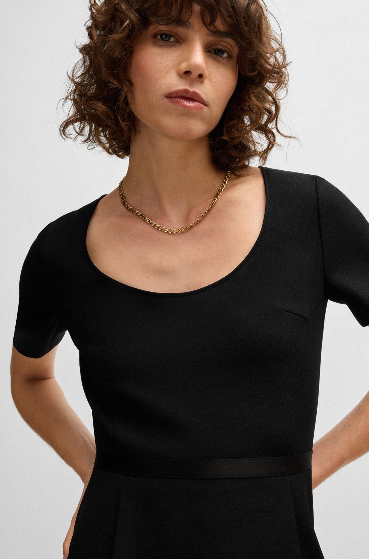 Slim-fit dress with ribbon detail Product Image