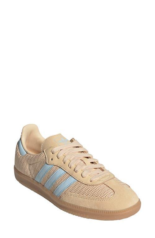 adidas Samba OG Sneaker in Sand Strata/Sky Tint at Nordstrom, Size 10.5 Women's Product Image
