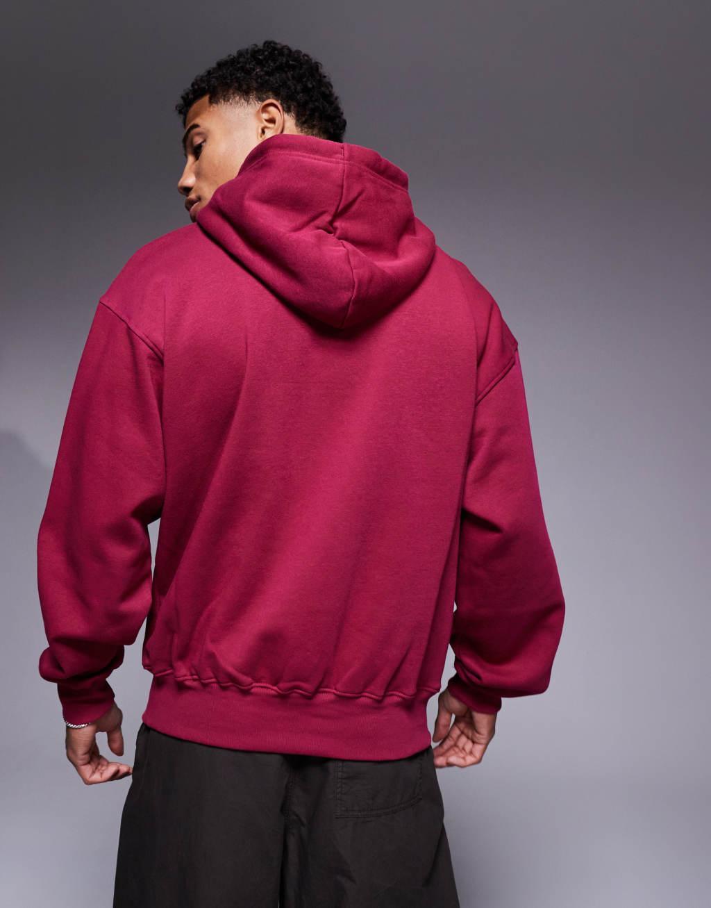 The North Face Evolution Vintage pullover hoodie in beetroot red Product Image
