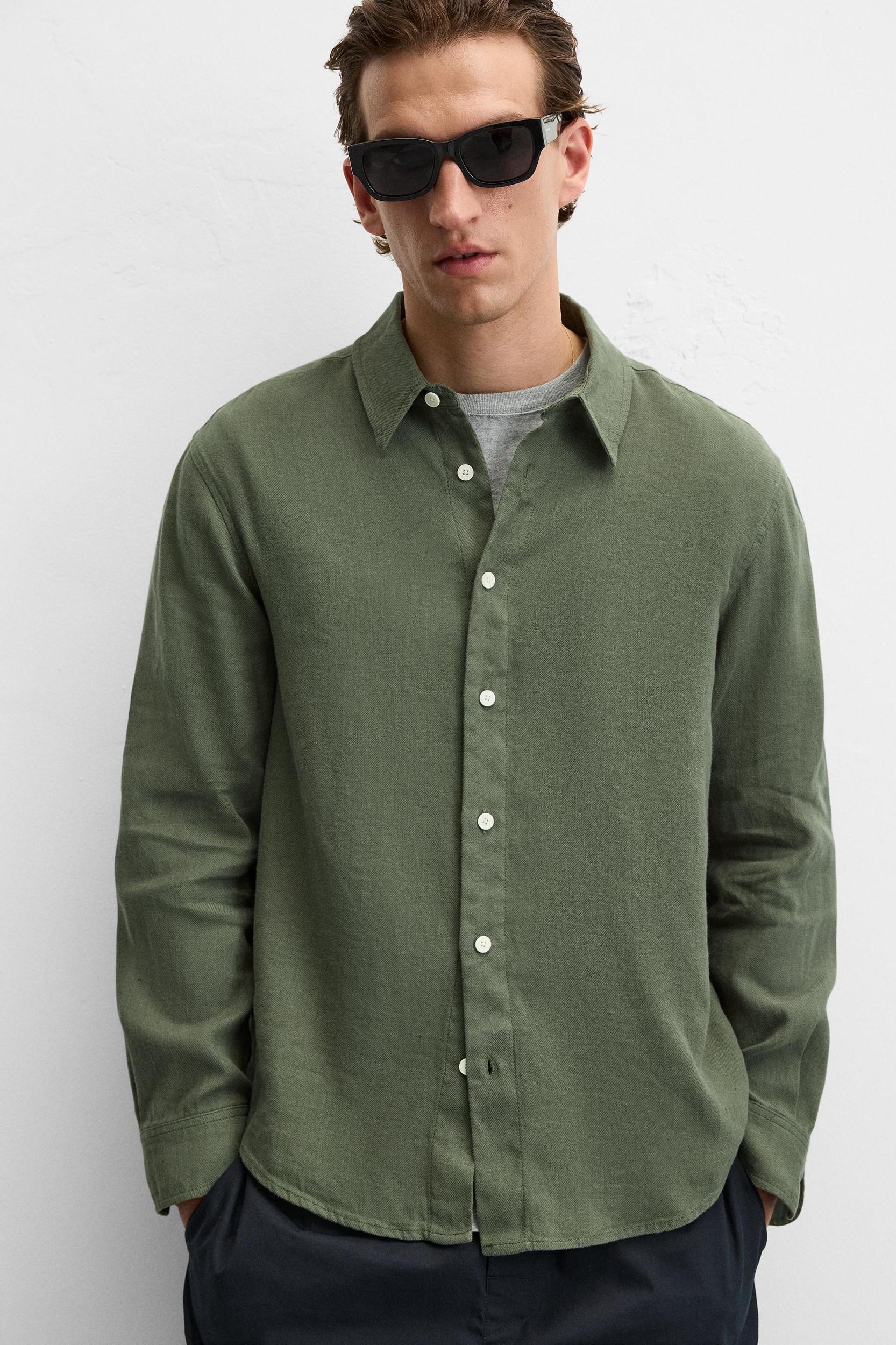 LINEN - COTTON SHIRT Product Image